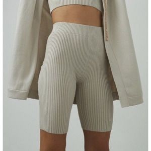 Lunya Rib Cozy Cotton Blend Bike Shorts